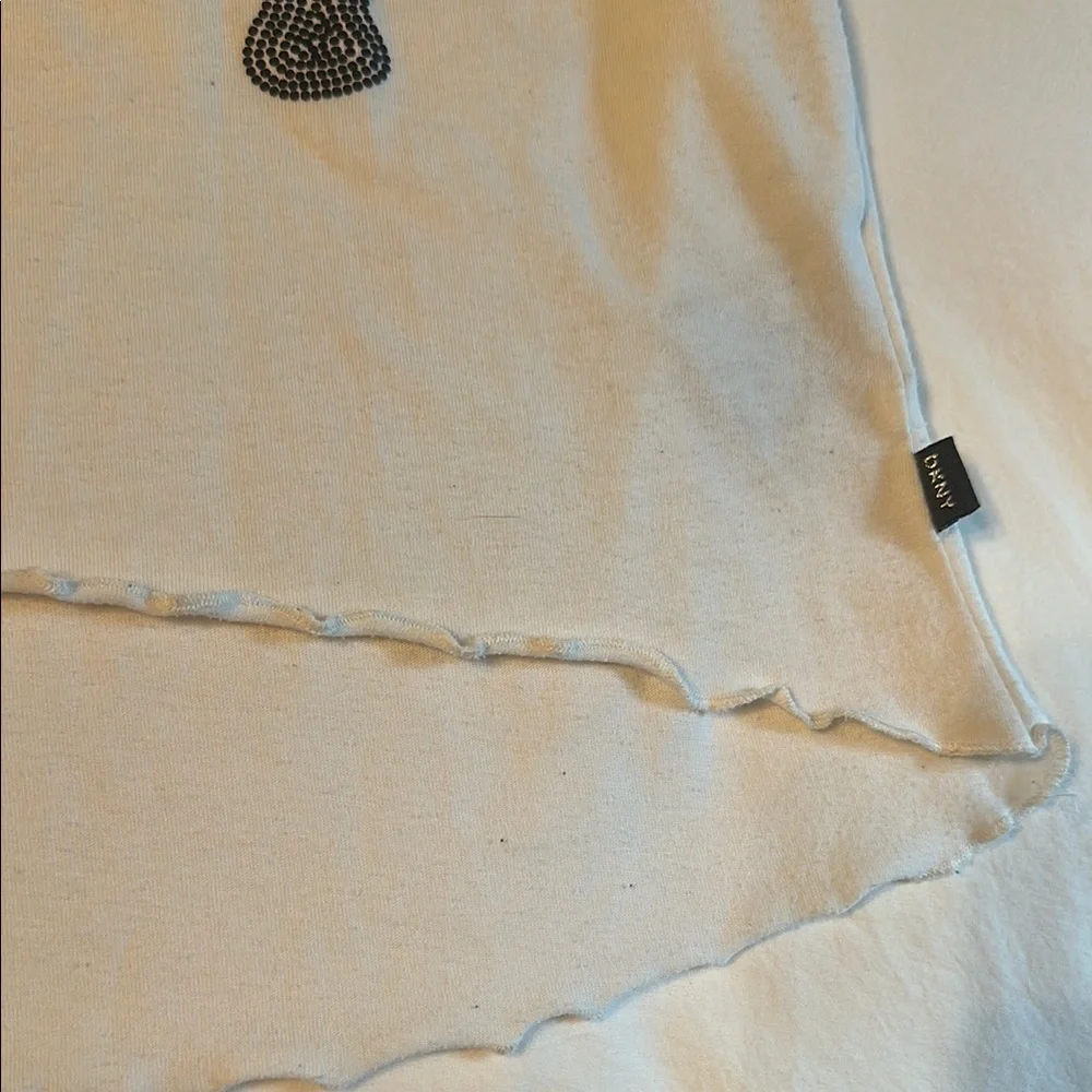 DKNY Short Sleeve Tee with Guitar Print Girls Size Large